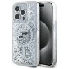 Karl Lagerfeld KLHMP15LLGKCSGH iPhone15 Pro 6.1 hardcase transparent Liquid Glitter Karl&Choupette Head Magsafe
